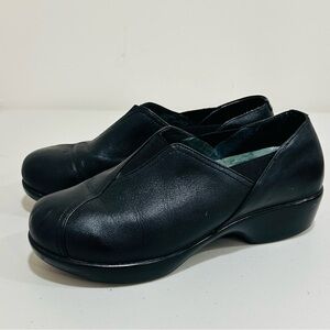 Dansko Clogs 39 Womens‎ 8,5 Loafers Shoes Black Leather Arden Slip On Casual